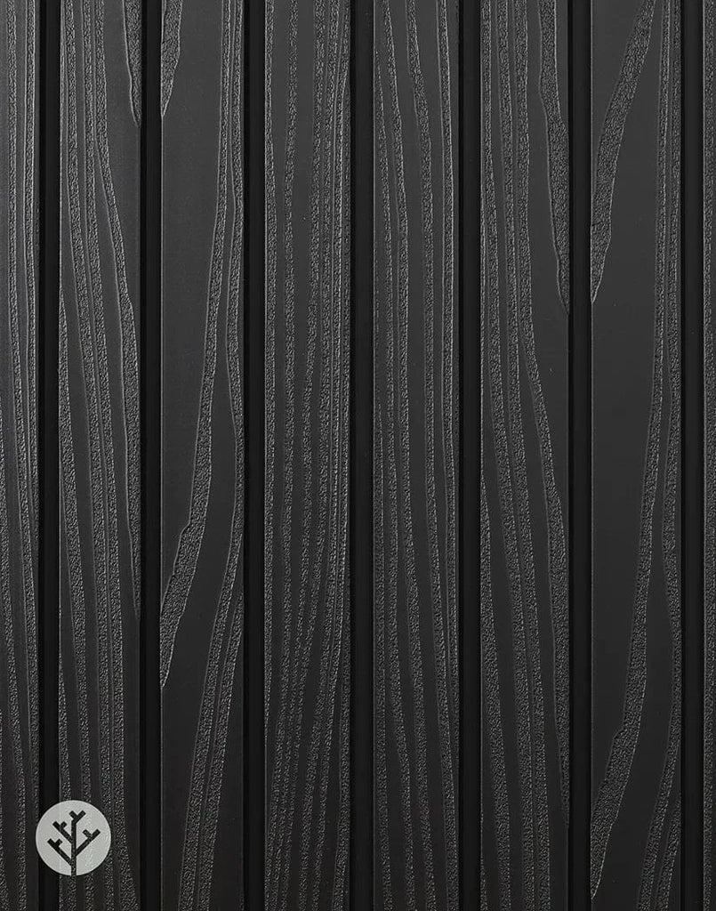 Plaank® Exterior Slat Wall Panels Black
