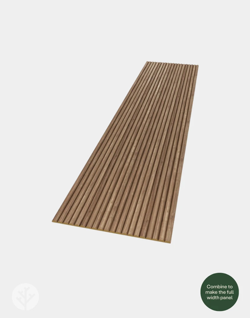 Flutto® Walnut Slat Flexible Tambour Wood Panels