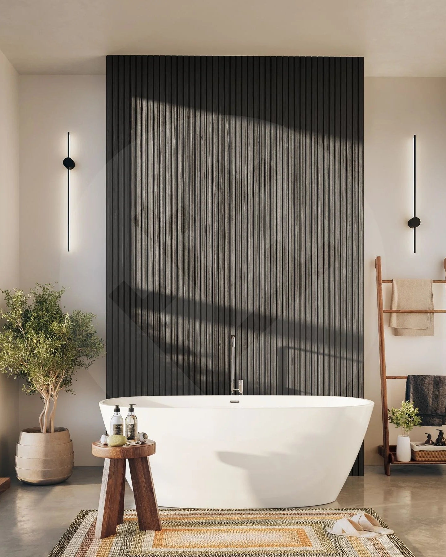 Plaank® Exterior Slat Wall Panels Black