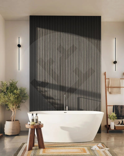 Plaank® Exterior Slat Wall Panels Black