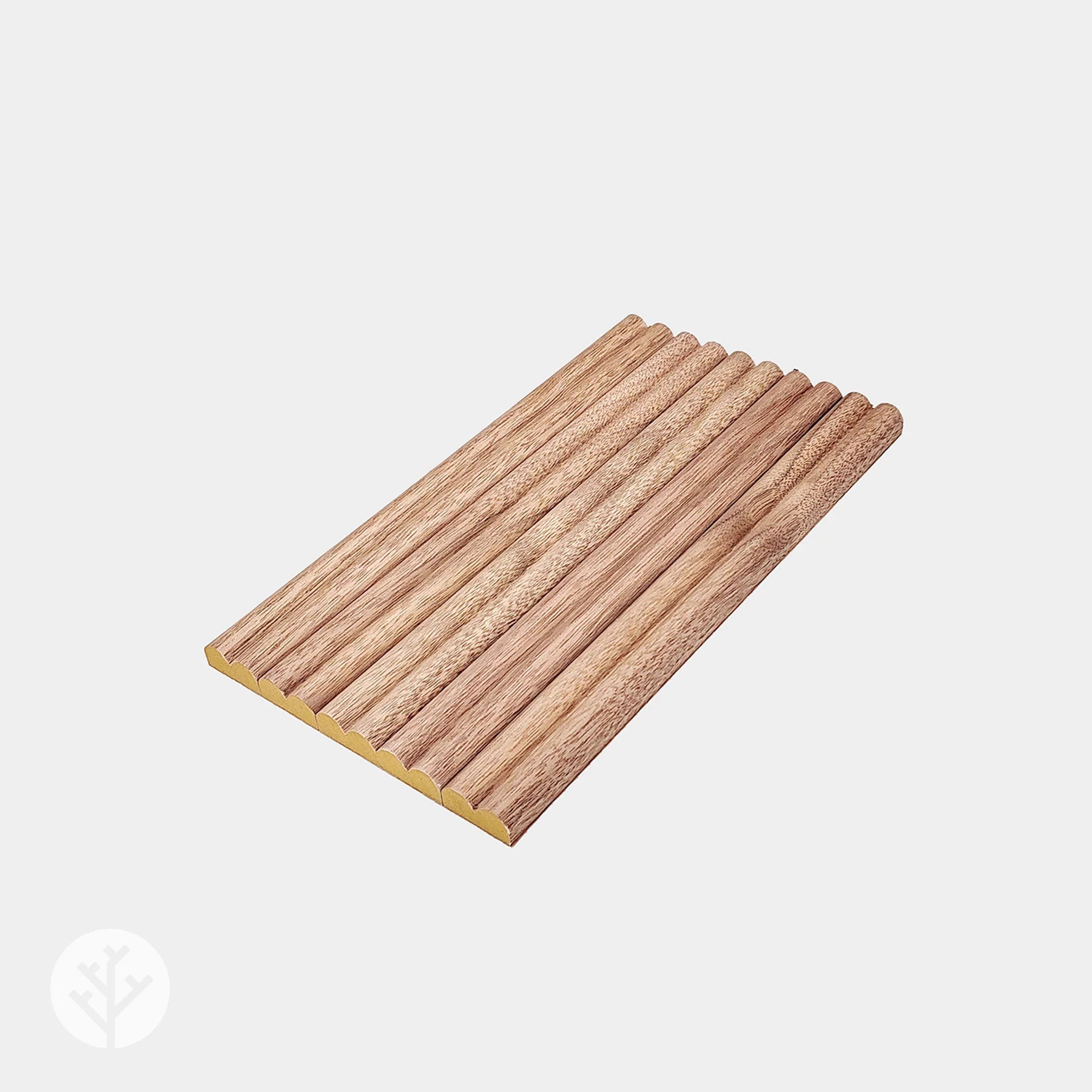 Flutto™ flexible panel sample box showcasing premium timber veneer with precision-engineered core for versatile designs.