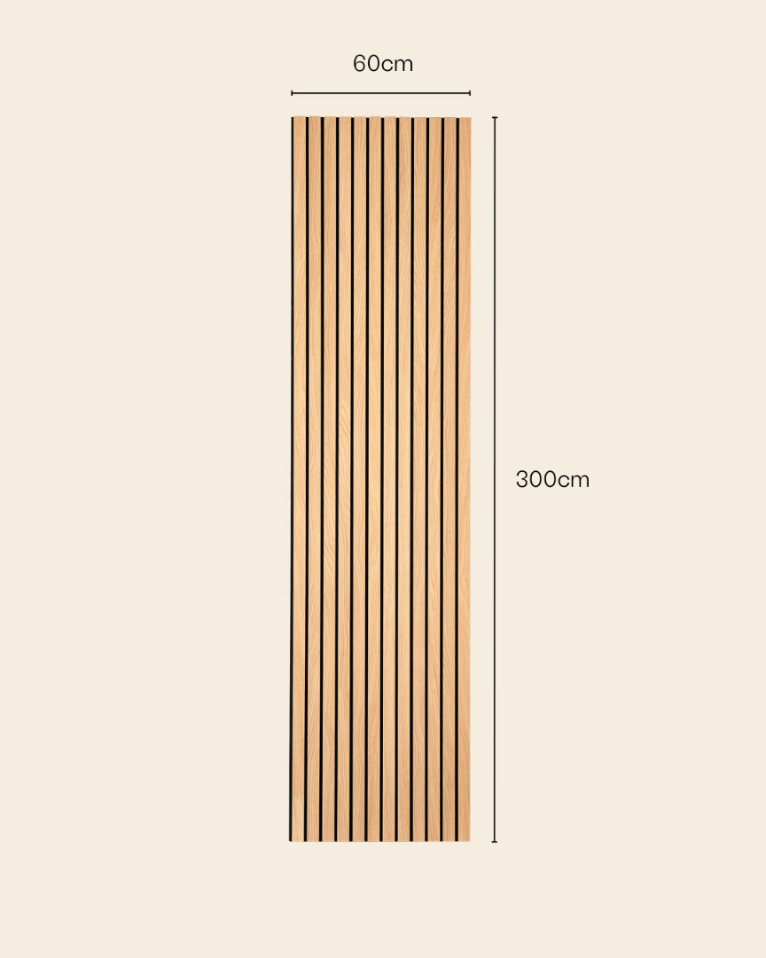 Acupanel® Luxe American Oak Acoustic Wide Slat Wood Wall Panels
