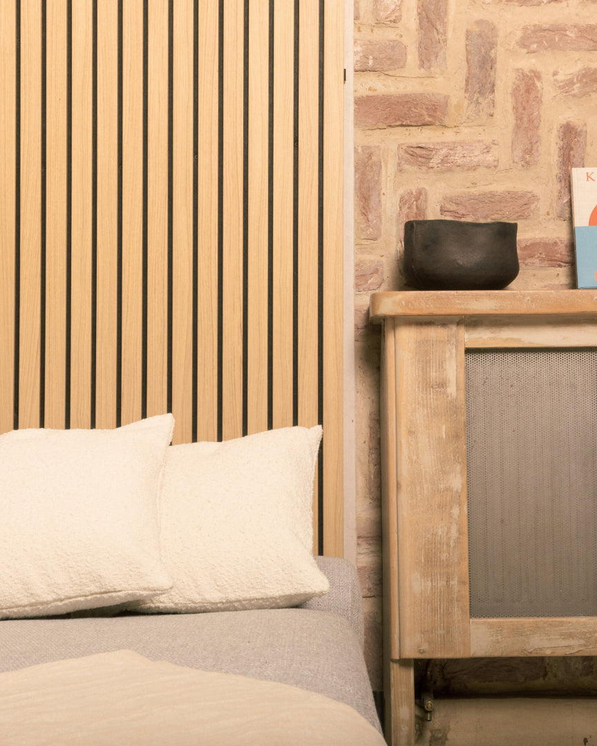 Acupanel® Luxe American Oak Acoustic Wide Slat Wood Wall Panels