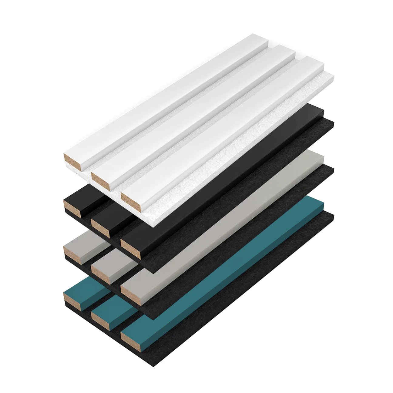 Acupanel® Coloured | Acoustic Slat Wood Wall Samples