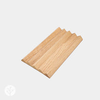 Flutto™ flexible panel sample box showcasing premium timber craftsmanship and unique design features.