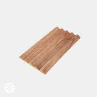 Flutto™ flexible panel sample box showcasing premium timber veneer textures and precision-engineered core.