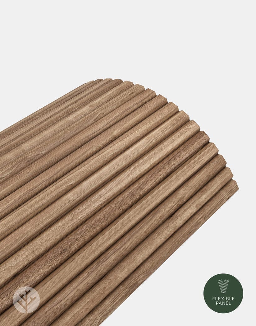 Flutto® Walnut Slat Flexible Tambour Wood Panels