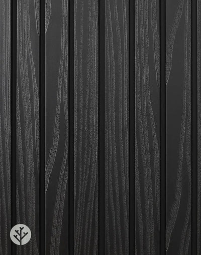 Plaank® Exterior Slat Wall Panels Black