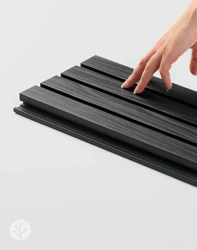 Plaank® Exterior Slat Wall Panels Black