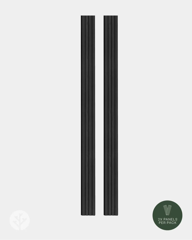 Plaank® Exterior Slat Wall Panels Black