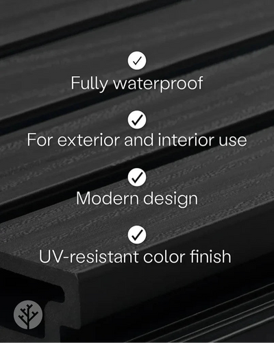 Plaank® Exterior Slat Wall Panels Grey