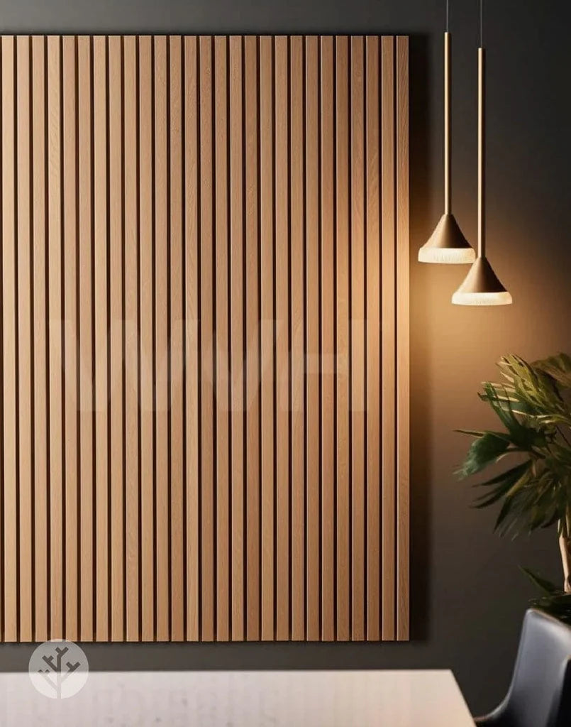 Acupanel® Luxe American Oak Acoustic Wide Slat Wood Wall Panels