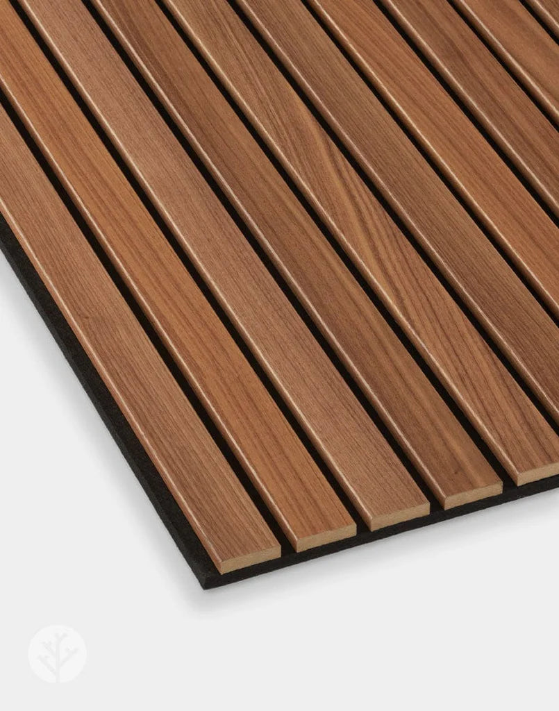 Acupanel® Luxe American Walnut Acoustic Wide Slat Wood Wall Panels