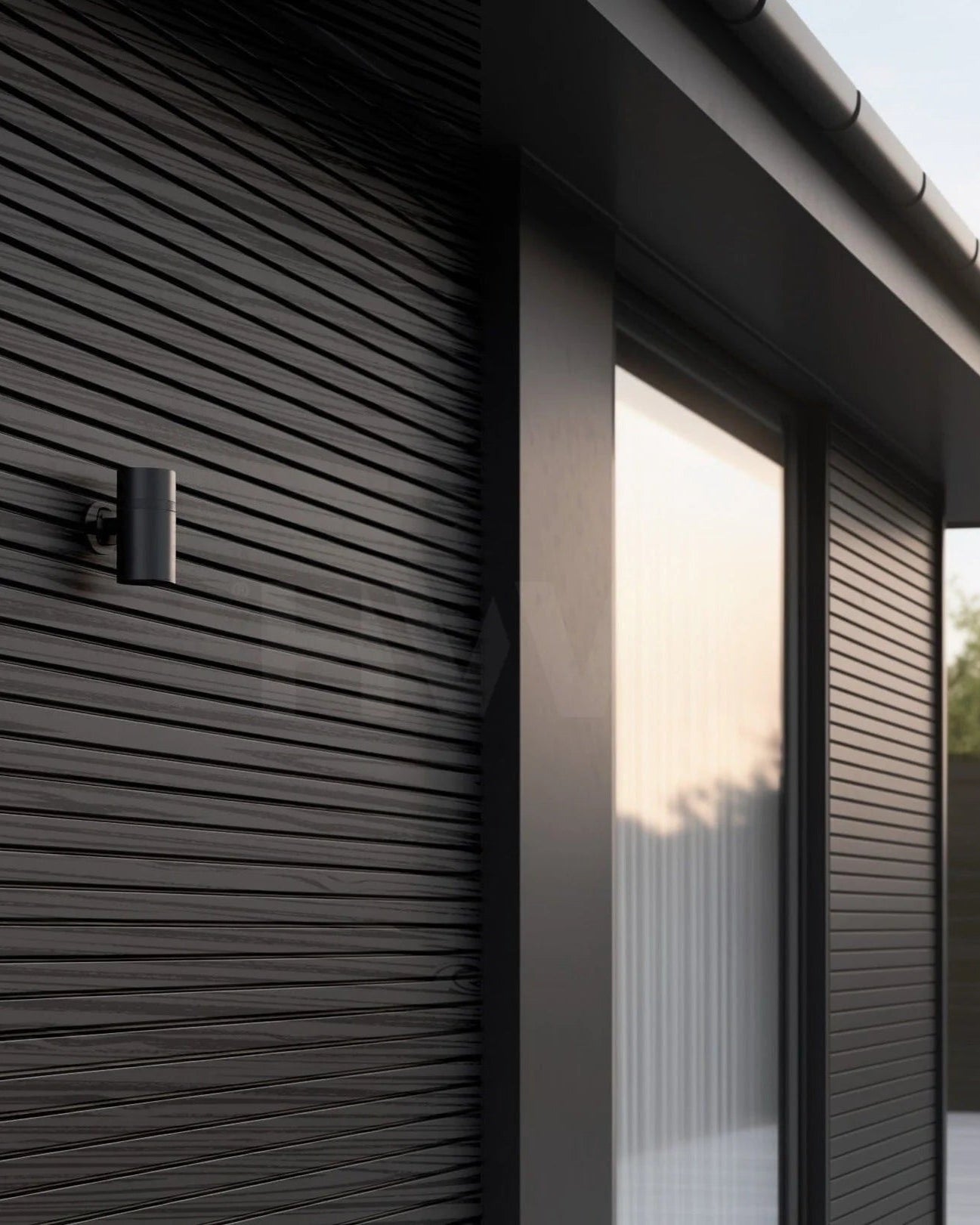 Plaank® Exterior Slat Wall Panels Black