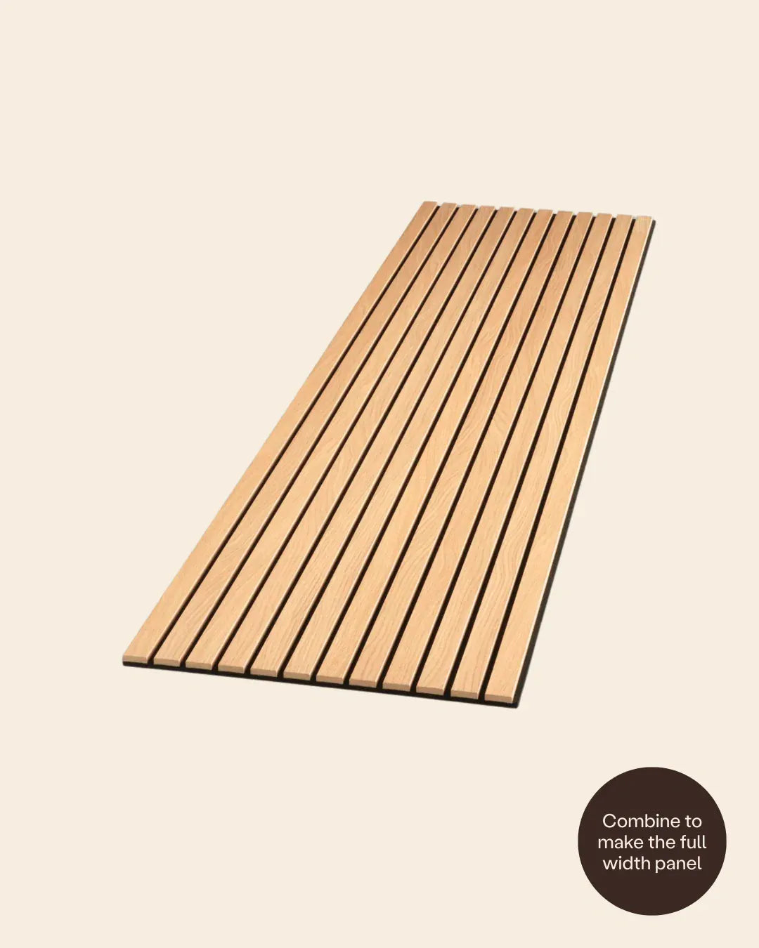 WVH® Australia Acoustic Slat Wood Wall Panels Signature Oiled Acupanel Luxe Oak Wide Slat Panels