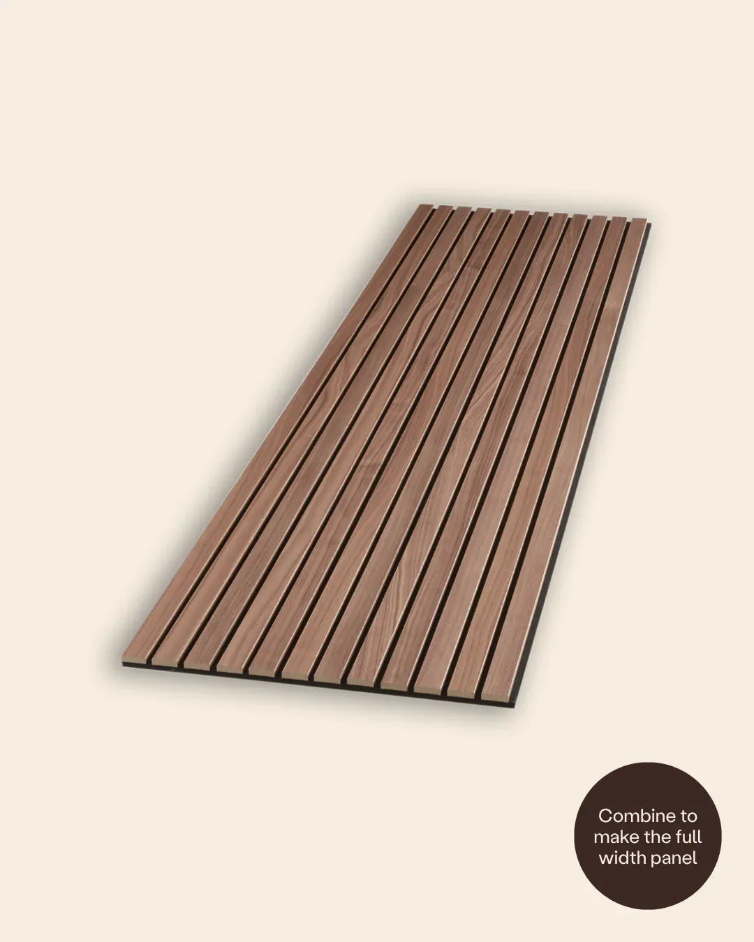 WVH® Australia Acoustic Slat Wood Wall Panels Signature Oiled Acupanel Luxe Walnut Wide Slat Panels