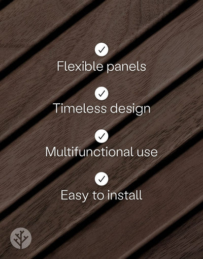 WVH® Australia Flutto Walnut Slat Flexible Panels