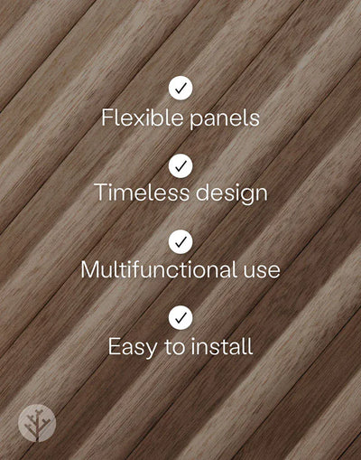 WVH® Australia Flutto Walnut Zigzag Flexible Panels