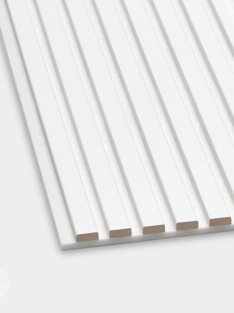 Snow White Acoustic Slat Wall Panels | Snow White Wood Panel